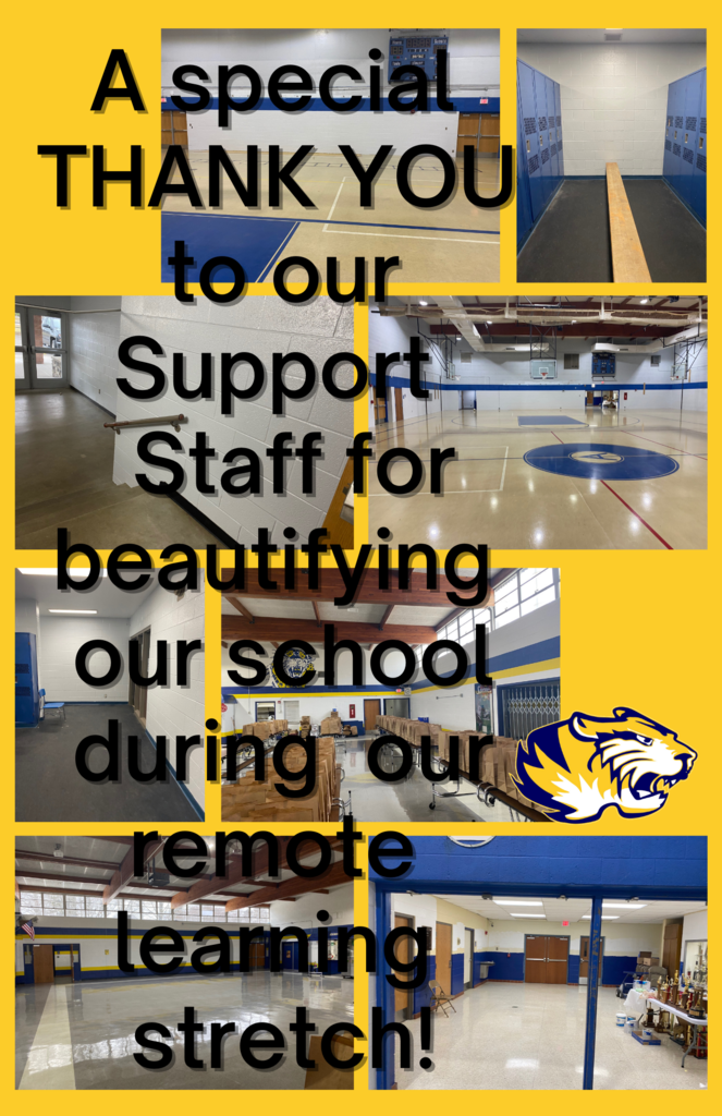 Today’s #ThrowbackThursday is a special shout to our Support Staff for beautifying our school and painting during our remote learning stretch! #TBT #TigerPride #GoTigers #ThankYou