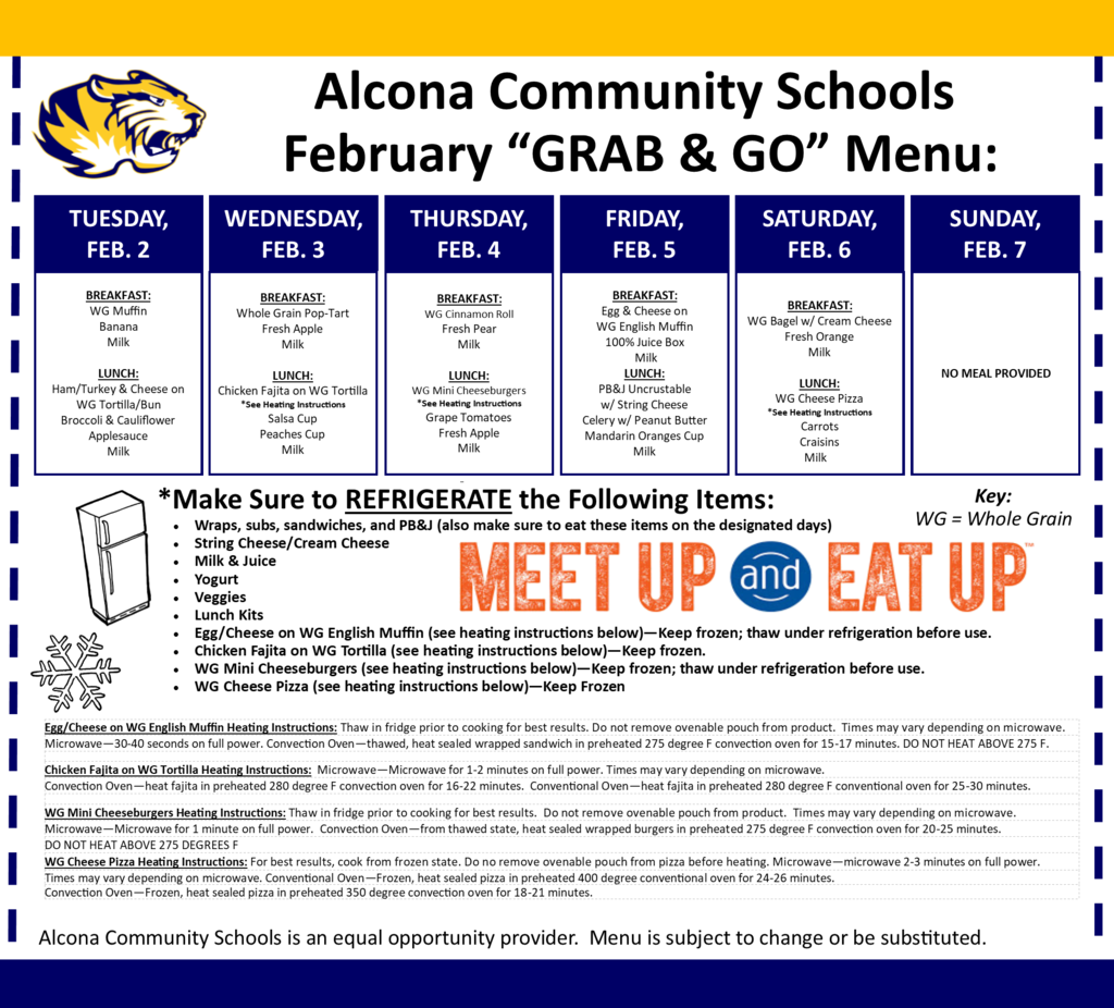 Grab & Go Menu