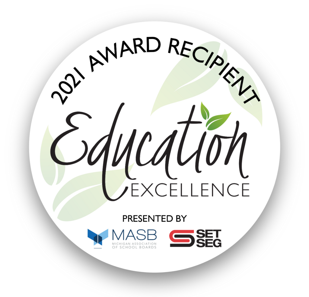 ACS is proud to announce we received a 2021 Education Excellence award from the SET SEG Foundation and the Michigan Association of School Boards! Yesterday Mr. Hubbard and Mrs. Cordes were interviewed by the Michigan Association of School Boards to talk more about our program, the Alcona Schools Student-Community Nature Trail Project. Our award presentation will take place on March 4 and our interview will be shared later this week. Thank you to our dedicated students, staff, and community for helping us achieve this honor. #EducationExcellence #TigerPride