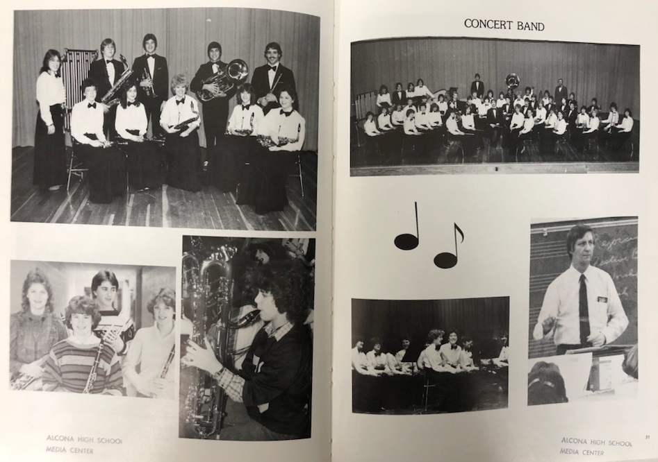 For today’s #ThrowbackThursday we are highlighting the 1982-83 yearbook! A special highlight of our Concert Band, Cheerleaders, and Boys Varsity Basketball. In 1983 the world population was 4.72 billion compared to 7.9 billion today. #TBT #TigerPride #GoTigers