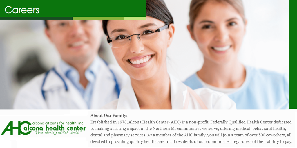 Check it out! Alcona Health Center is hiring for a School Based Behavioral Health Therapist at Alcona Elementary School. Help provide behavioral health services for student patients and their parents/guardians. For more information visit: https://www.alconahealthcenters.org/careers/