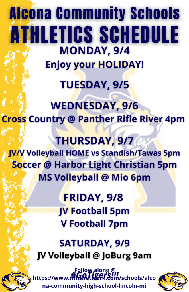 Athletics Week of 9/4